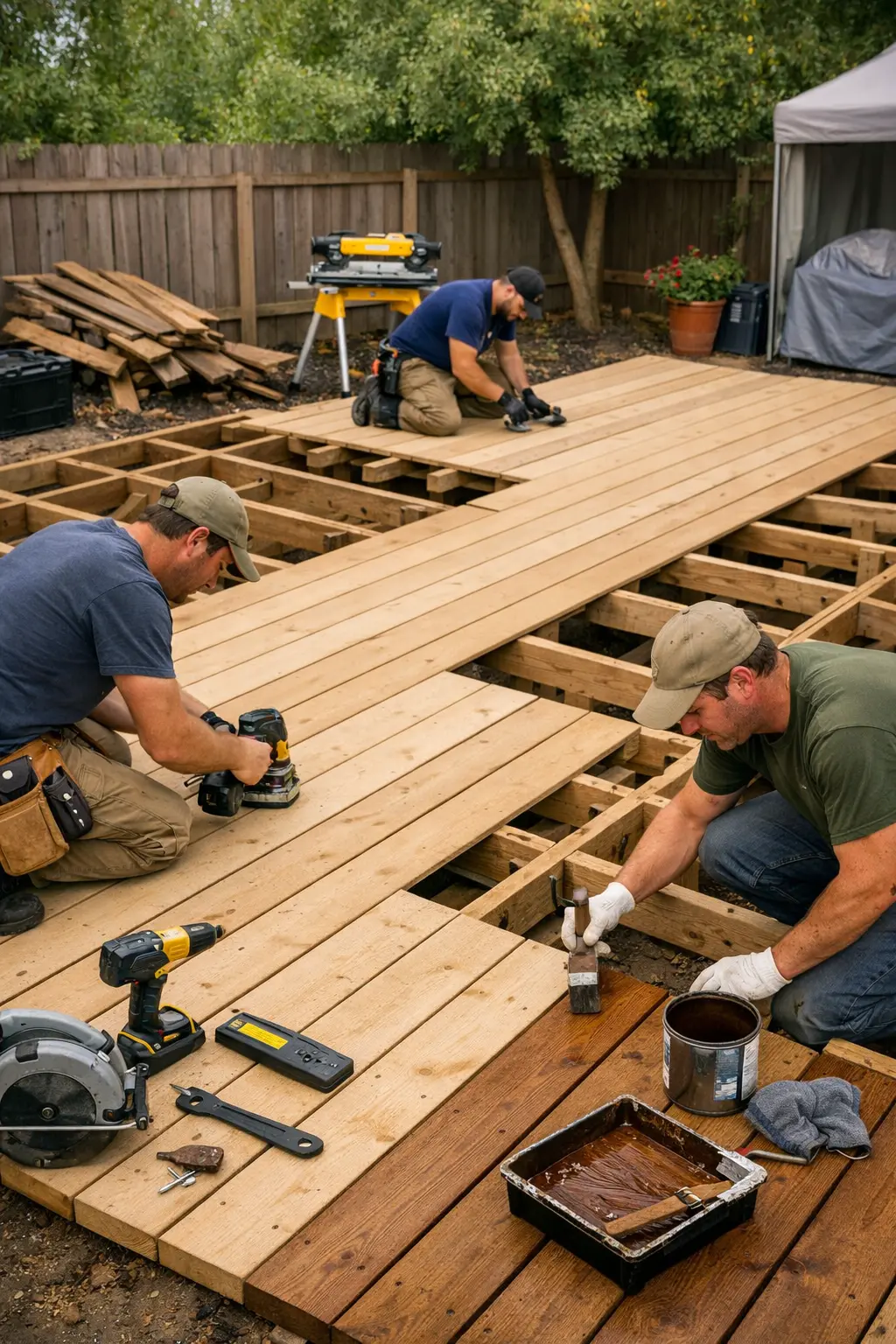 Deck Rebuild & Staining